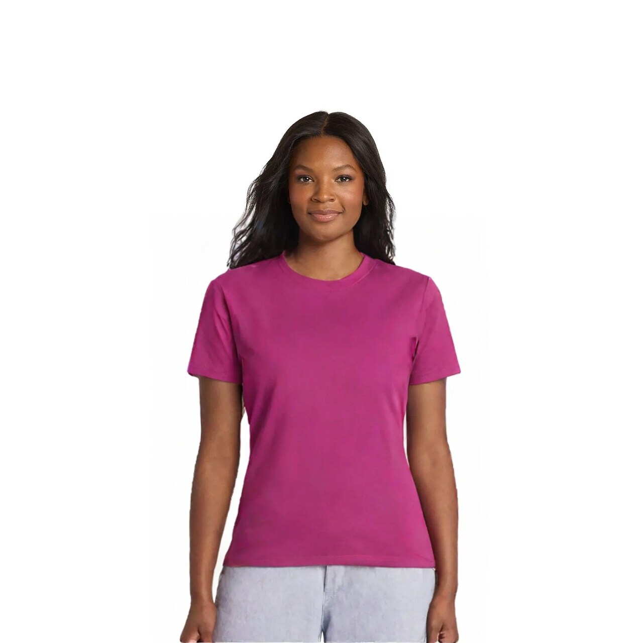 JERZEES Dri Power Heathered Crewneck T-Shirt for Sports Work & Everyday Wear